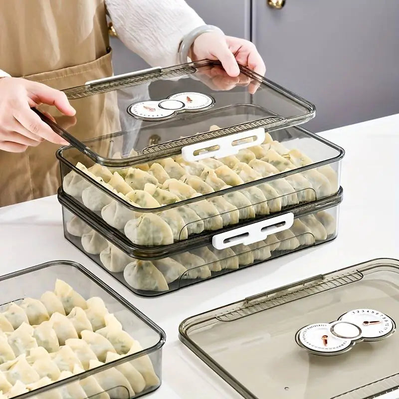 Transparent Dumpling Storage Box